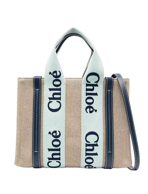 chloe woody blue|chloe woody tote size comparison.